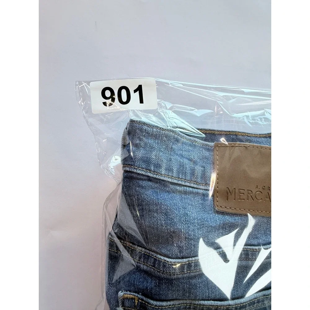 J.Crew Mercantile Jeans Women‎ 29 Blue Distressed Raw Hem High Rise